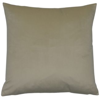 An Image of Opulent Velvet Cushion - Oyster - 50x50cm