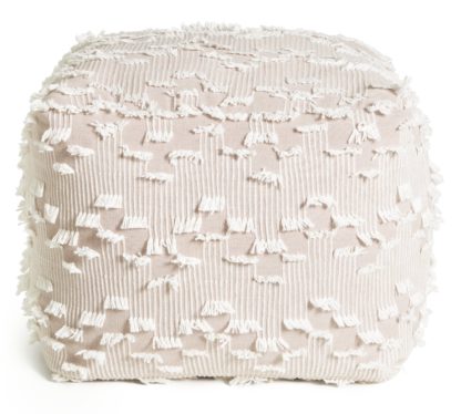 An Image of Habitat Embellished Mediterranean Outdoor Pouffe