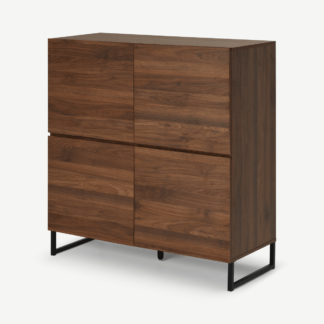 An Image of Hopkins Highboard, Walnut Effect