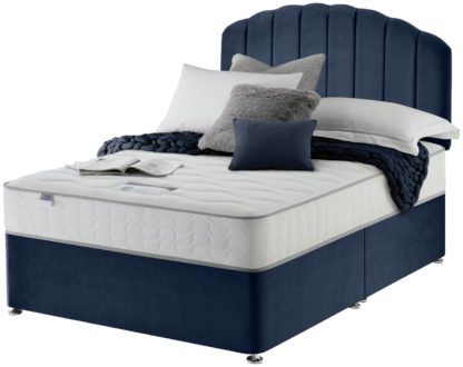 An Image of Silentnight Middleton 800Pkt Comfort Double Divan Bed - Blue