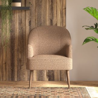 An Image of Bailey Chunky Weave Accent Chair Rust