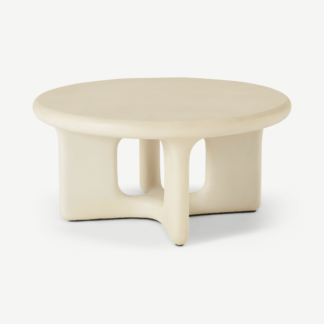 An Image of Yepa Coffee Table, White Concrete