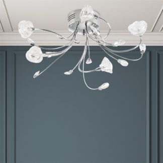 An Image of Flora 5 Lamp Semi-Flush Ceiling Light