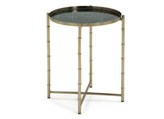 An Image of Habitat Japonica Pattern Side Table - Gold