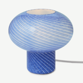 An Image of Malibu Table Light, Blue Glass