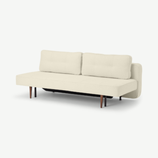 An Image of Marin Pocket Sprung Platform Sofa Bed, Off-White Boucle