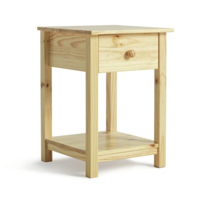 012706531b359801c04c43115410702e0d30a8b2d9904162a5788bdeef69d443.jpg An Image of Argos Home Scandinavia 1 Drawer Bedside Table - Pine