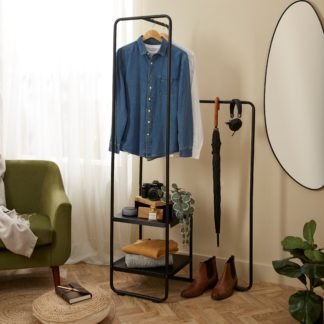 An Image of Metal Clothes Rail Black Black