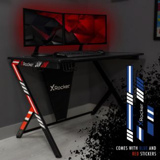 An Image of X Rocker Ocelot Esports Gaming Desk Black