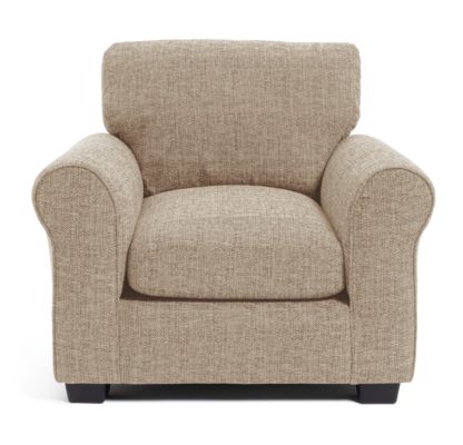 An Image of Habitat Lisbon Fabric Armchair - Beige