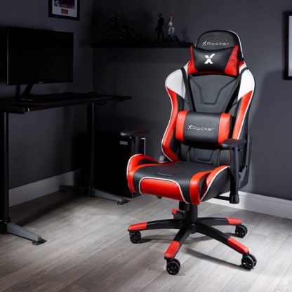 An Image of X Rocker Agility Sport Office Gaming Chair Orange