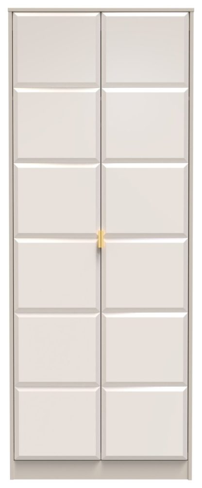 An Image of Calvello 2 Door Wardrobe - Off White