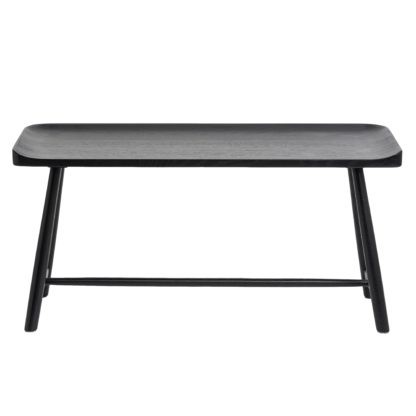 An Image of Loxwood Black Dining Bench Black