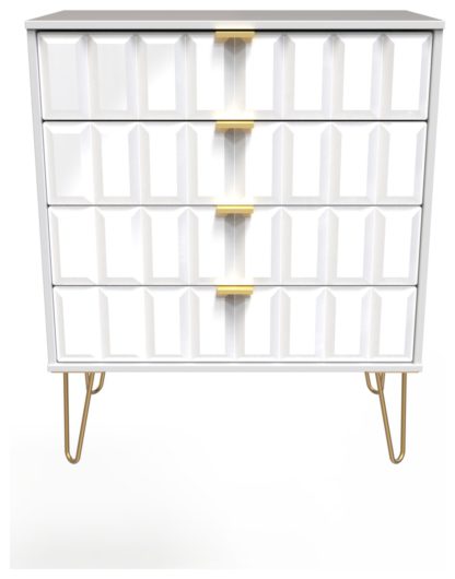 An Image of Calvello 4 Drawer Chest - Off White