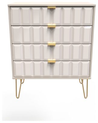 An Image of Calvello 4 Drawer Chest - Off White