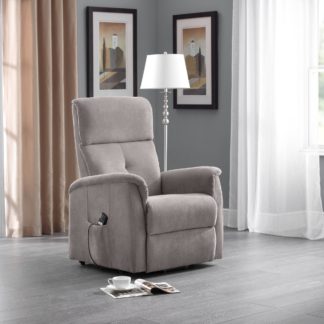 An Image of Ava Linen Rise And Recline Chair Taupe