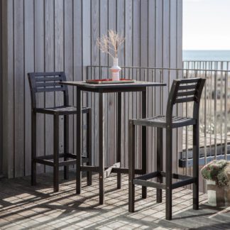 An Image of Set of 2 Arezzo Bar Stools Black