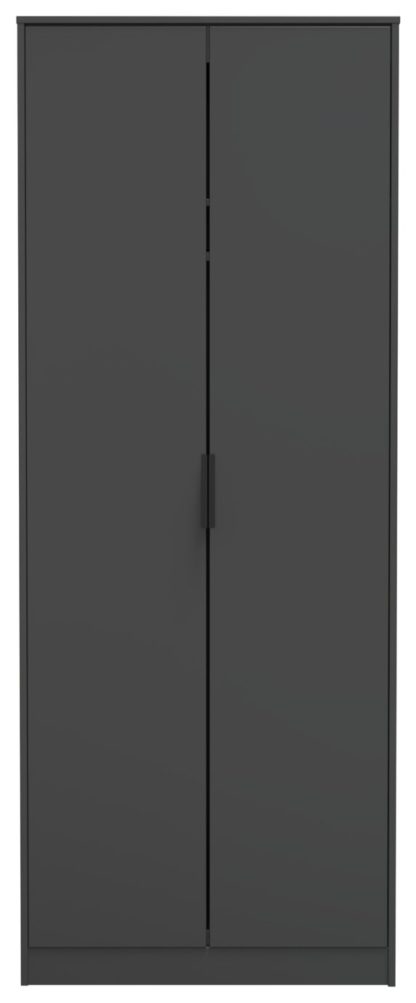 An Image of Verona 2 Door Wardrobe - Grey