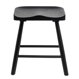 An Image of Loxwood Black Stool Black