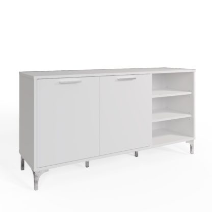 An Image of Ouverte SMART LED Sideboard Grey