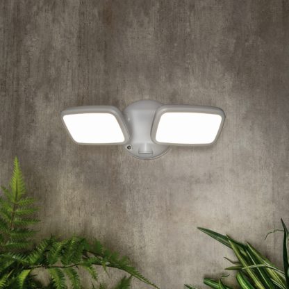 An Image of Lynn 2 Light Outdoor Wall Light (IP65) - Dark Grey