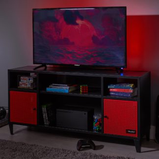 An Image of X Rocker MESH TEK TV Media Cabinet Black