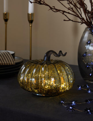 An Image of M&S Light Up Halloween Pumpkin Decoration