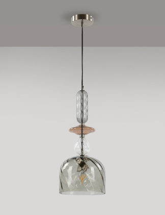 An Image of M&S Ruby Glass Pendant Light