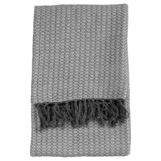 An Image of Brielle Metallic Throw Grey