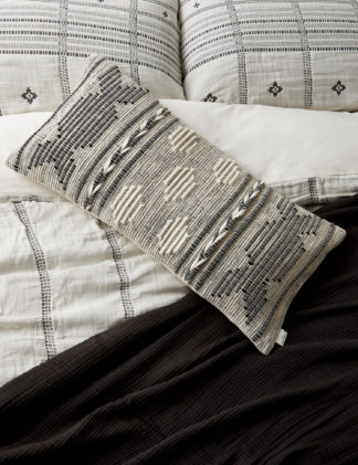 An Image of M&S X Fired Earth Casablanca Collection Mauresque Bolster Cushion