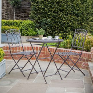 An Image of Burano Ember Outdoor Bistro Set Brown