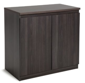 An Image of Habitat Jenson 2 Door Sideboard - Black Brown