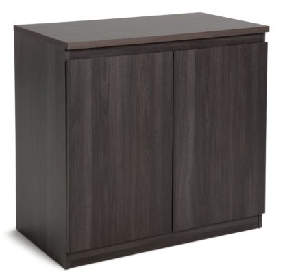 An Image of Habitat Jenson 2 Door Sideboard - Black Brown