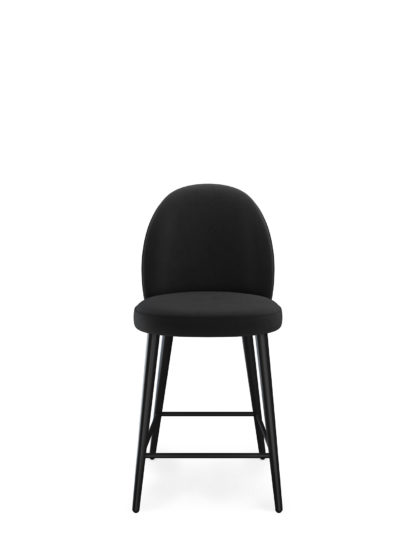 69bd50e39861cb258d4e8bf155f298e92193d4b216f5d40cdc22f0e685450f95.jpg An Image of M&S Curved Back Velvet Barstool