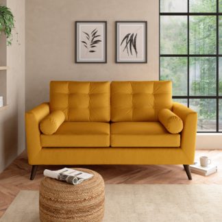 An Image of Lewes Luxury Velvet 3 Seater Sofa Luxury Velvet Old Gold