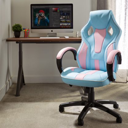 An Image of X Rocker Maverick Office Gaming Chair Red