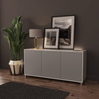 An Image of LED Smart Click Sideboard White