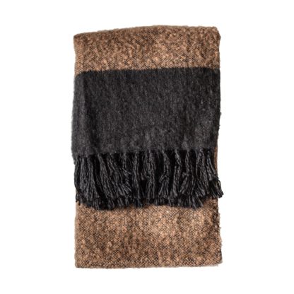 An Image of Faux Mohair Throw Camel