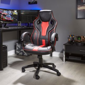 An Image of X Rocker Maverick Office Gaming Chair Red