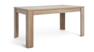 An Image of Habitat Preston Wood Effect Dining Table - Oak