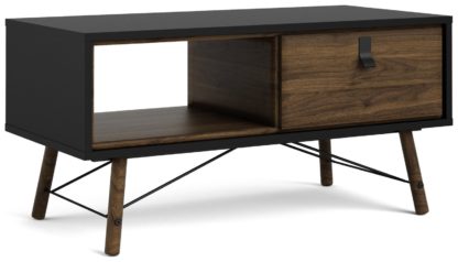 An Image of Ry 1 Drawer Coffee Table - Black