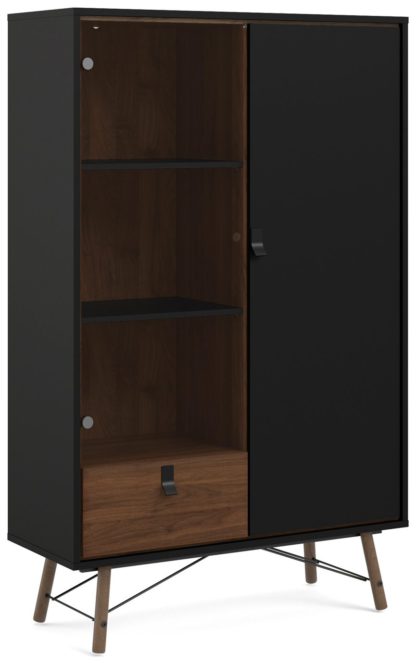 An Image of Ry 2 Door 2 Drawer Sideboard - Black