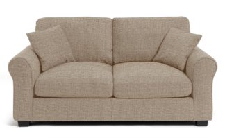 An Image of Habitat Lisbon Small Double Fabric Sofa Bed - Beige