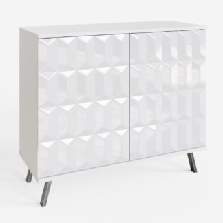 An Image of Frank Olsen Elevate 2 Door Sideboard - White