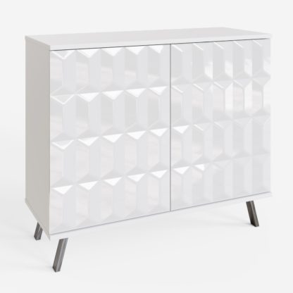 An Image of Frank Olsen Elevate 2 Door Sideboard - White