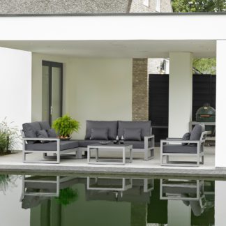 An Image of LIFE Mallorca Grey Lounge Set Grey