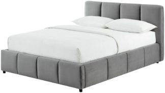 An Image of Habitat Weetley Kingsize Bed Frame - Grey