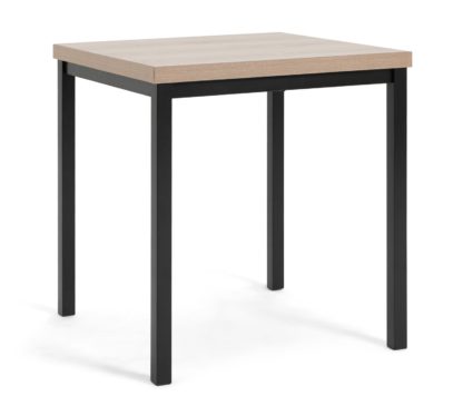 An Image of Habitat Zayn Wood Effect 2 Seater Dining Table - Oak