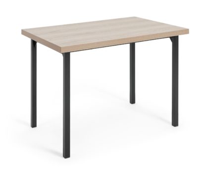 An Image of Habitat Zayn Wood Effect 4 Seater Dining Table - Oak