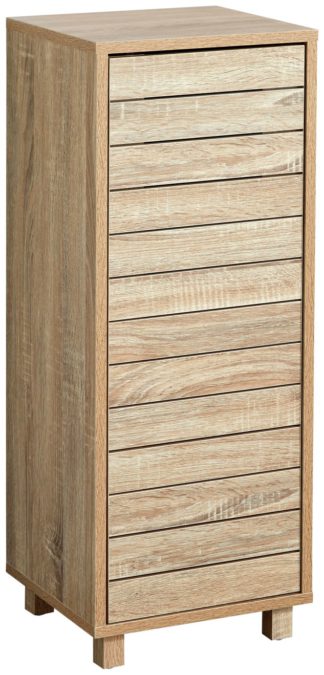 An Image of Lloyd Pascal Maia Single Door Floor Cabinet - Light Wood